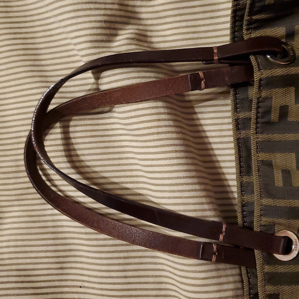 Vintage Fendi Mini Zucca Tote, Brown - Picture 7 of 12